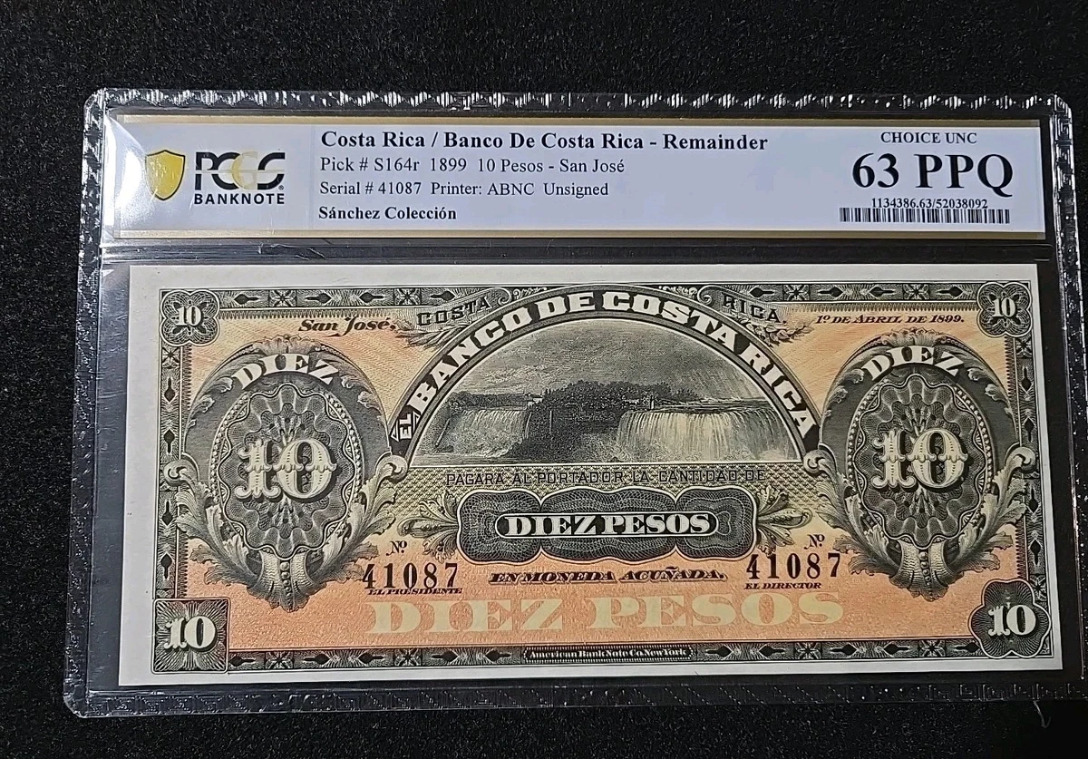 Las mejores ofertas en Billete de 1899 años billetes de Costa Rica