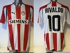 Olympiakos Rivaldo Shirt Jersey Puma Adult Large Football Vintage Trikot Greece