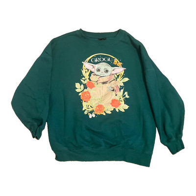 Quiksilver Men s M Crewneck Pullover Sweatshirt Star Wars Grogu Graphic