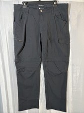 Columbia Omni-Shield Utility Convertible Hiking Pants Black Men's Size 36x32