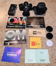 VTG Olympus OM-2 Black Film Camera F.Zuiko Auto S 50mm F/1.8 Excellent Condition