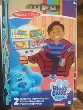 MELISSA  DOUG BLUE  S CLUES 2 Magnetic Puzzles. Ages 3 . Never used