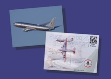 American Airlines Trading Cards Boeing 737 "Astrojet" colors - Set of 25