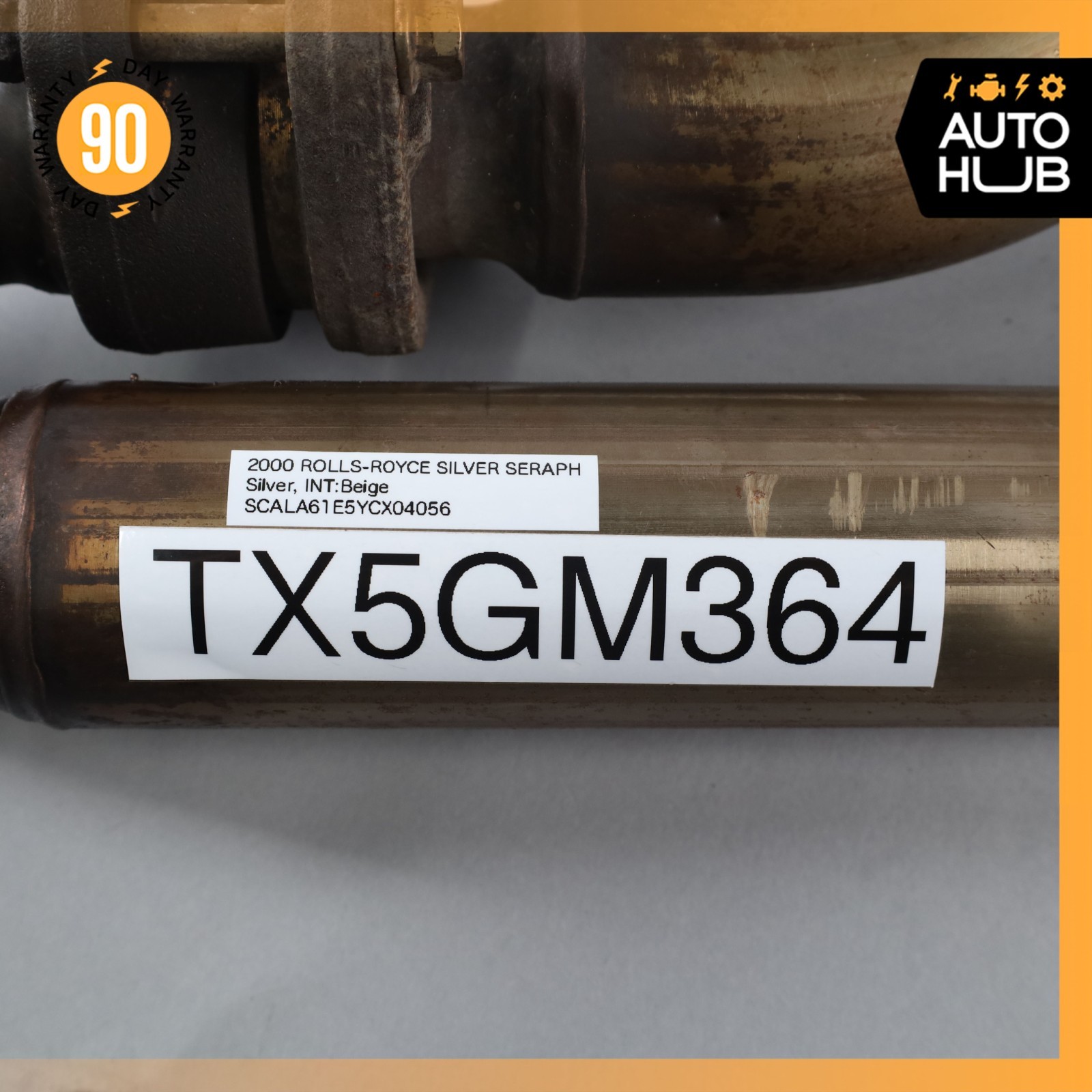 99-02 Rolls Royce Silver Seraph Engine Exhaust Downpipe Left Side PJ26503PB OEM