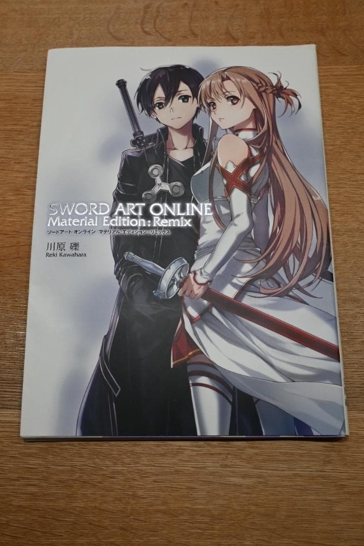 SWORD ART Material Edition Remix SAO libro de reki kawahara novela japonesa