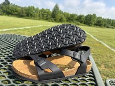 Birkenstock Rio Birko-Flor Black Two-Strap Sandals Unisex Sz EU 40 US L9/M7