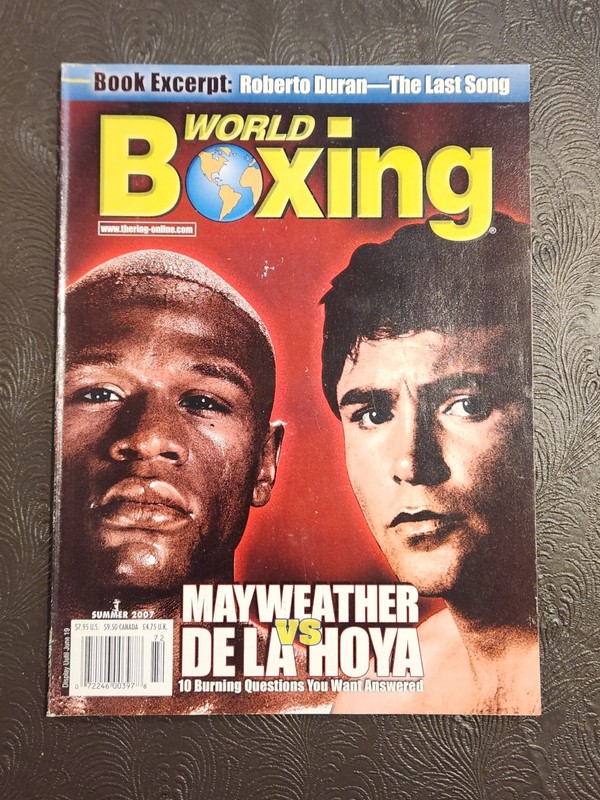 Summer 2007 World Boxing Magazine Newsstand Oscar De La Hoya Floyd Mayweather