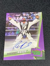 2019 Topps WWE Money in the Bank - Autographs Bobby Roode #A-BR Purple /25 Auto