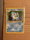 Pokemon Blastoise Base Set Holo Rare Card #2 002/102 WOTC 1999 TCG Holographic!