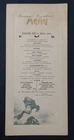 Menu 2 May 1905 Husson Hotel Saint-André Clermont Oise Art Nouveau