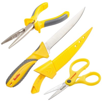 Smith's Mr Crappie Fishing kit Combo 51232 6'' Fillet Knife Pliers Scissors Set