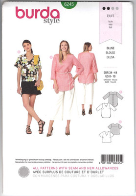 6245 BURDA Style - BLOUSE - Sz 8/10/12/14/16/18