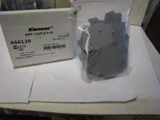 NEW Klemsan NPP /AVK 2.5-10 Terminal End Plates, Lot of  25 GREY End Caps 444120