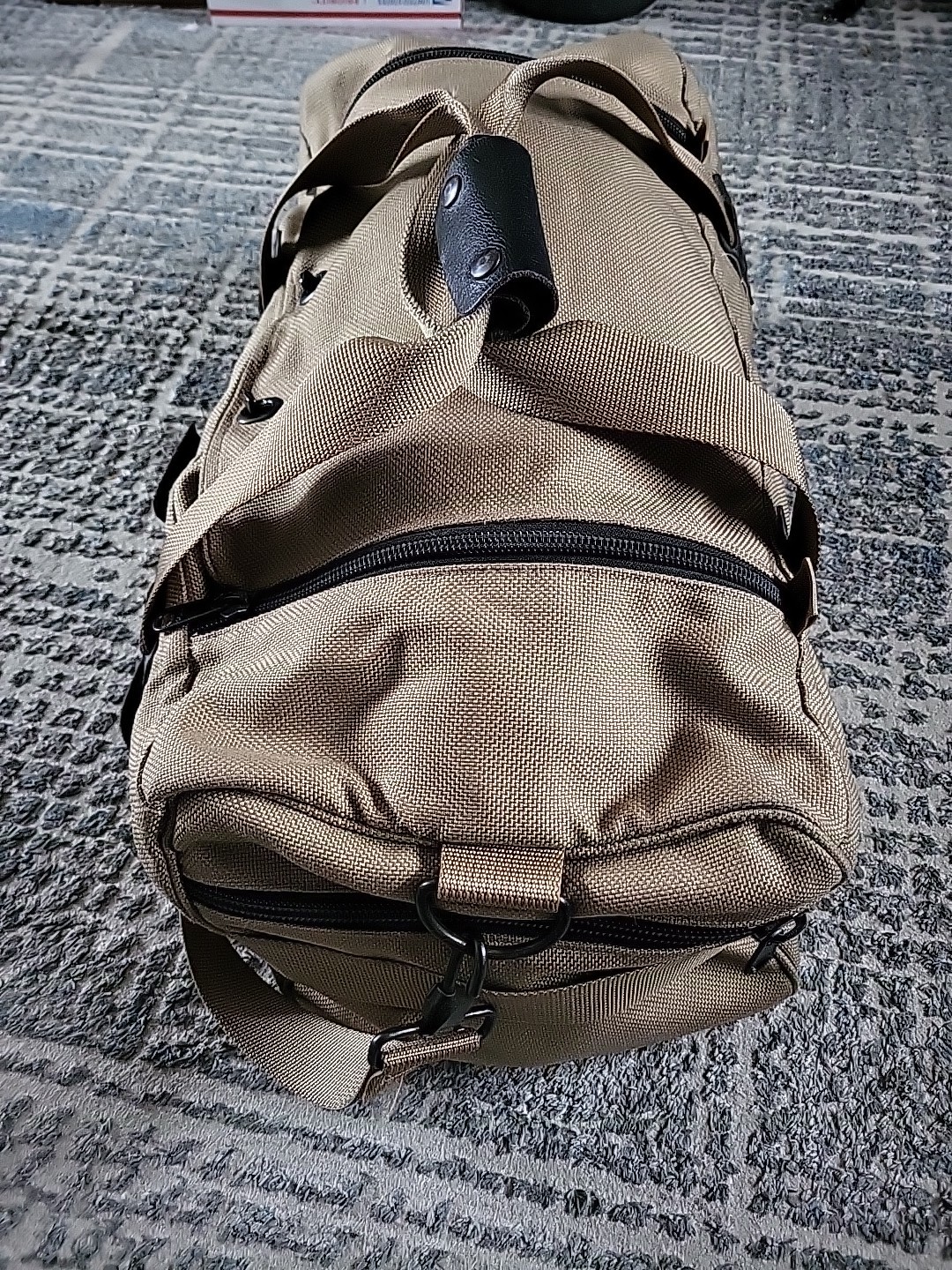 L. L. Bean  Heavy Canvas & Leather Duffle Travel Bag 