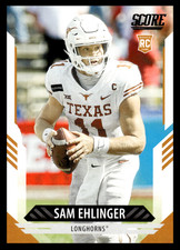 2021 Panini Score Sam Ehlinger #362 Texas Longhorns NFL Football Rookie