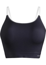 Neu Feel Comfort Seamless Bustier gerippt Gr 2 (S) Dunkelblau Unterwasche BH Bra