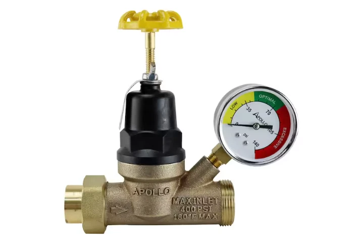 Apollo Pressure Regulating Valve With Gauge 3/4” NPT x NPT 69ELF114TWG - Image 2 of 4