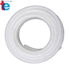 Heavy Duty 3/8" ID 19/32" OD 50ft Clear Braided PVC Hose High Pressure