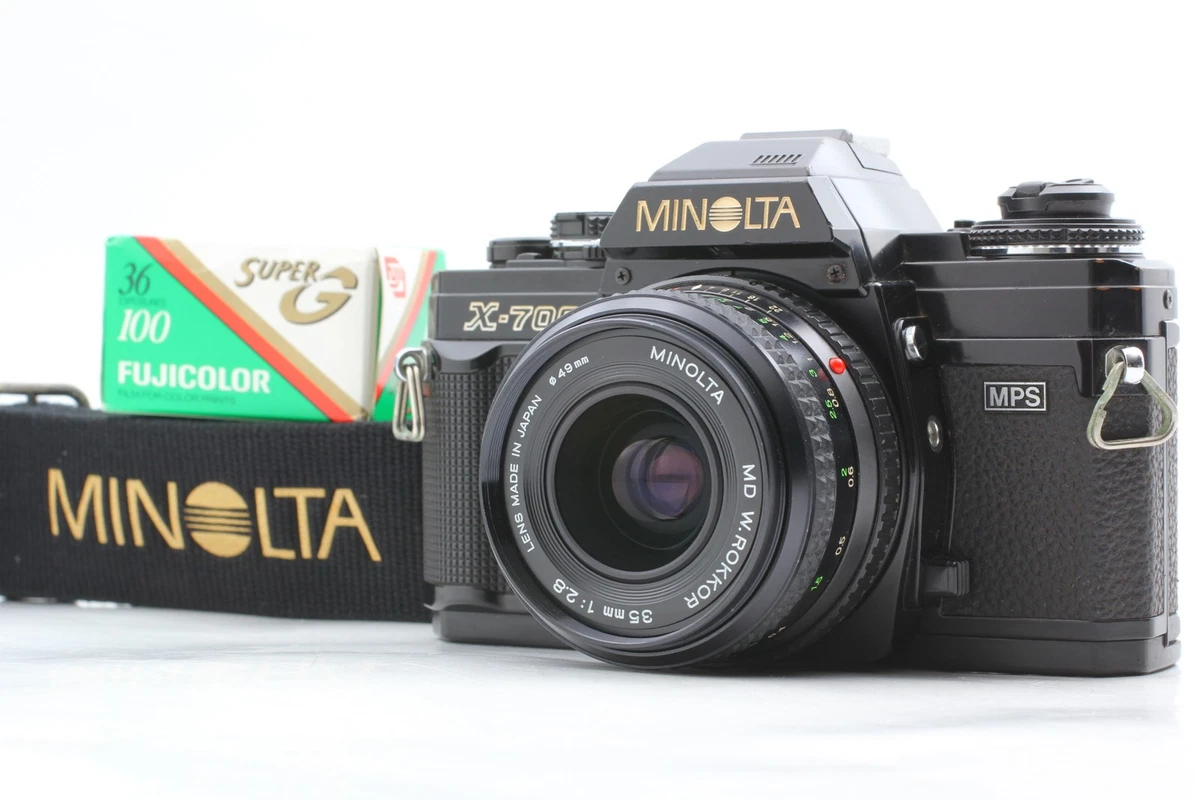 Minolta Minoltina-P 35mm Film Camera Rokkor F2.8 Lens As Is W/ Case
