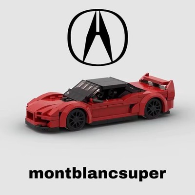 Roter Acura NSX Sportwagen 194-teiliges Baustein-Set MOC - KOSTENLOSE LIEFERUNG! UK