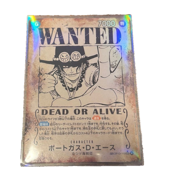Portgas D. Ace (WANTED SP Alt Art) OP13-119 SEC Carrying on His