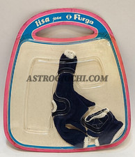 FURGA VESTTITO OUTFIT  MODA BAMBOLA LISA JEAN VINTAGE '70 NUOVO SIGILLATO