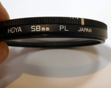 HOYA 58mm Lens Filter linear - polar , made in Japan