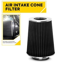 4 Black Truck Long Performance High Flow Cold Air Intake Cone Dry Filter