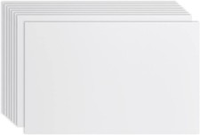 Juvale Corrugated Plastic Board Yard Signs - 24 x 36 in,White,8-Pack,4mm - Blank