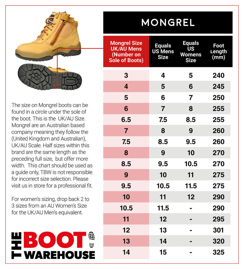 461020 Mongrel Boots, Safety Boot, Zipsider, Scuff Cap | Workwear