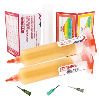 2x STIRRI-V3-TF Universal No-Clean Solder Flux 30g kit