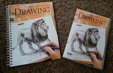 Simply Drawing Spiral Bound 65 page Art Book and DVD by Jacqui Grantford