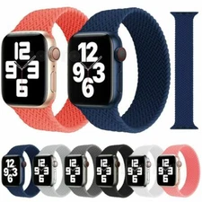 Solo iWatch band Elastic Loop Silicone Strap For Apple Watch 9 8 7 6 SE 5 4 3 2