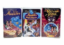 Aladdin Trilogy Aladdin Aladdin King of Thieves And Return of Jafar VHS Tested