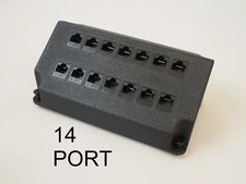 Patch Panel, 14 Port, Cat6 Keystone Jacks for Leviton Structured Media Center