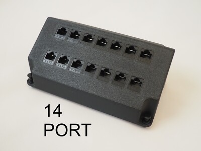 Patch Panel, 14 Port, Cat6 Keystone Jacks for Leviton Structured Media Center