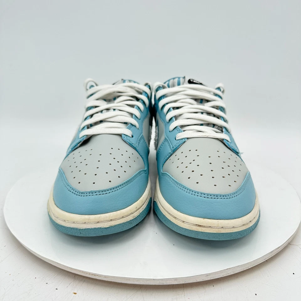 Nike Dunk Low Fleece Swoosh Hombres Talla 9.5 FB1871-011 Azul Claro Zapatos de Entrenamiento Foto 2 de 4