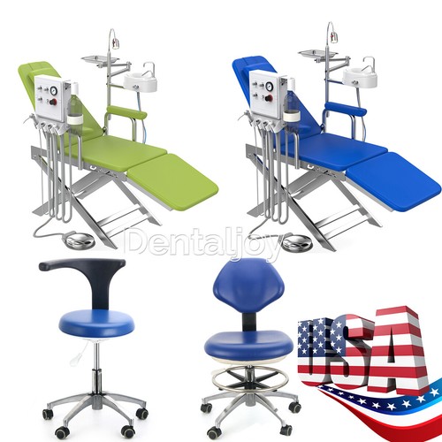 Dental Portable Chair Folding Chair Rechargeable LED Light /Dental