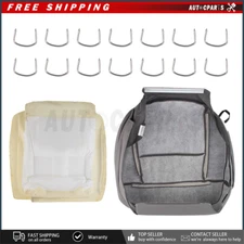 For 2004 2005 2006-2008 Ford F-150 Gray Driver Bottom Foam Cushion & Seat Cover