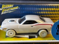 Johnny Lightning 1970 Plymouth Hemi Cuda Thunderjet Slot Car White Lightning New
