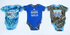 Baby Boy 3 Piece Mossy Oak 1 Piece Short Sleeve Rompers Size 24 Months NWOT