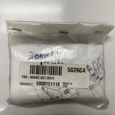 NEW  Wacker Brake Pad Set RD11  Part # 5000151118. Ships Free.