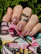 Color Street Nail Polish Strips - BELIZE BELLINI FMG128 Lovely PINK Glitter