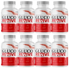 Gluco Revive Blood Sugar Support Advanced Glycogen Support - Eight (8) Bottles
