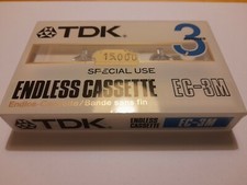 TDK Endless Cassette 3 minuti nastro continuo autoreverse SIGILLATE 