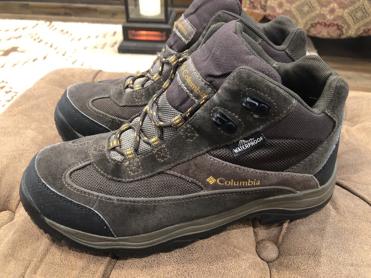 COLUMBIA TRAIL MEISTER WATERPROOF MID RISE HIKING BOOTS SIZE 