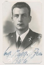 Portrait Italien Fliegendes Personal mit Orden, Abzeichen , 2.WK (7757x)