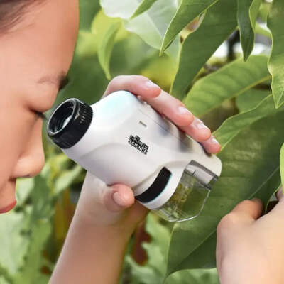 Microscope 60-120x Lab Handheld Microscope Battery Powered Microscope With LED L