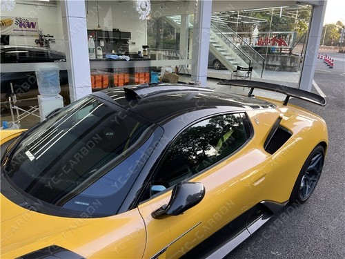 DRY CARBON Se*ven Design Rear Trunk Spoiler For 2020-2023 Maserati MC20 GT Wing - Picture 21 of 22