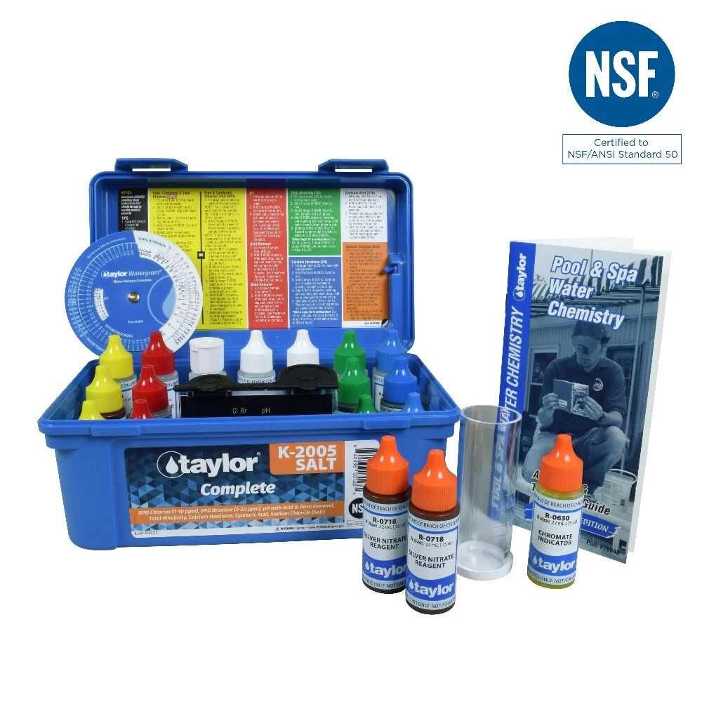 Taylor Technologies K-2005-SALT Test Kit Complete High K-2005 Test Pool Water